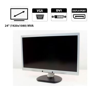 Монітор Philips Brilliance 241P4Q / 24" (1920x1080) MVA / VGA, DVI, DP, AUX