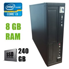 MSI SFF / Intel Core i3-3220 (2(4)ядра по 3.30GHz) / 8 GB DDR3 / new! 240 GB SSD