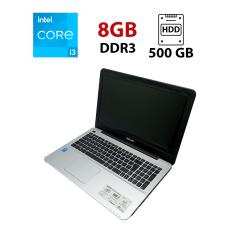Ноутбук Asus R556l / 15.6" (1366x768) TN / Intel Core i3-4030U (2 (4) ядра по 1.9 GHz) / 8 GB DDR3 / 500 GB HDD / Intel HD Graphics 4400 / WebCam
