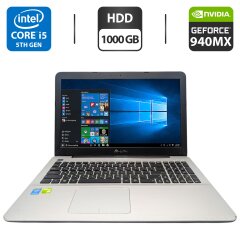 Ноутбук Asus X540 / 15.6" (1920x1080) TN / Intel Core i5-5200U (2 (4) ядра по 2.2 - 2.7 GHz) / 8 GB DDR3 / 1000 GB HDD / nVidia GeForce 940M, 2 GB GDDR3, 64-bit / WebCam