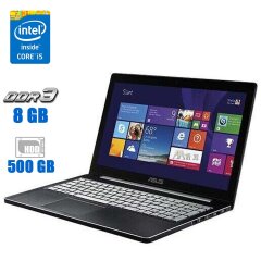 Ноутбук Б-класс Asus Q501L / 15.6" (1920x1080) IPS / Intel Core i5-4200U (2 (4) ядра по 1.6 - 2.6 GHz) / 6 GB DDR3 / 500 GB HDD / Intel HD Graphics 4400 / WebCam