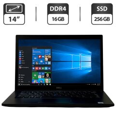 Ноутбук Б-класс Dell Latitude 7480 / 14" (1366x768) TN / Intel Core i7-7600U (2 (4) ядра по 2.8 - 3.9 GHz) / 16 GB DDR4 / 256 GB SSD / Intel HD Graphics 620 / WebCam / Windows 10 Pro