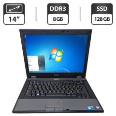 Ноутбук Б-класс Dell Latitude E5410 / 14" (1280x800) TN / Intel Core i5-520M (2 (4) ядра по 2.4 - 2.93 GHz) / 8 GB DDR3 / 128 GB SSD / Intel HD Graphics / DVD-ROM