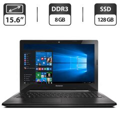 Ноутбук Б-класс Lenovo G50-70 / 15.6" (1366x768) TN / Intel Core i3-4010U (2 (4) ядра по 1.7 GHz) / 8 GB DDR3 / 128 GB SSD / Intel HD Graphics 4400 / WebCam / DVD-ROM / HDMI