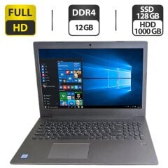 Ноутбук Б-клас Lenovo IdeaPad 520-15IKB / 15.6" (1920x1080) IPS / Intel Core i5-8250U (4 (8) ядра по 1.6 - 3.4 GHz) / 12 GB DDR4 / 128 GB SSD + 1000 GB HDD / Intel UHD Graphics 620 / WebCam