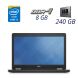 Ноутбук Dell Latitude E5570 / 15.6" (1366x768) TN LED / Intel Core i3-6100U (2 (4) ядра по 2.3 GHz) / 8 GB DDR4 / 240 GB SSD / WebCam купить