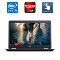 Ноутбук Dell Latitude E5570 / 15.6" (1920x1080) IPS Touch / Intel Core i5-6300U (2 (4) ядра по 2.4 - 3.0 GHz) / 8 GB DDR4 / 256 GB SSD / AMD Radeon R7 M360, 2 GB DDR3, 64-bit / WebCam / HDMI / Windows 10