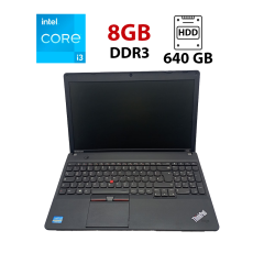 Ноутбук Lenovo ThinkPad E530 / 15.6" (1366x768) TN / Intel Core i3-2350M (2 (4) ядра по 2.3 GHz) / 8 GB DDR3 / 640 GB HDD / Intel HD Graphics 3000 / WebCam