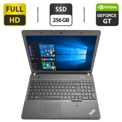 Ноутбук Lenovo ThinkPad E540 / 15.6" (1920x1080) TN / Intel Core i5-4210M (2 (4) ядра по 2.6 - 3.2 GHz) / 8 GB DDR3 / 256 GB SSD / nVidia GeForce GT 740M, 2 GB GDDR3, 64-bit / WebCam / DVD-ROM