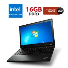 Ноутбук Lenovo ThinkPad L540 / 15.6" (1366x768) TN / Intel Core i5-4210M (2 (4) ядра по 2.6 - 3.2 GHz) / 6 GB DDR3 / 240 GB SSD / Intel HD Graphics 4600 / WebCam / USB 3.0