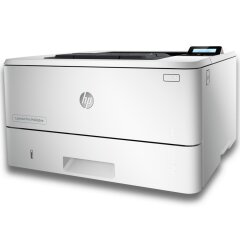 Принтер HP LaserJet Pro M402dne / Лазерний монохромний друк / 1200x1200 dpi / A4 / 38 стор/хв / USB 2.0, Ethernet / Дуплекс / Кабелі в комплекті