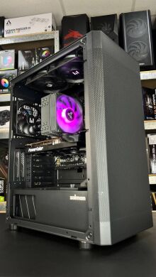 Збірка під замовлення: ігровий ПК Zalman i4 Black Tower / AMD Ryzen 7 5700X (8 (16) ядер по 3.4 - 4.6 GHz) / 16 GB DDR4 / 500 GB SSD M.2 + 2000 GB SSD M.2 / AMD Radeon RX 5700 XT, 8 GB GDDR6, 256-bit / 650W