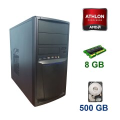 Tower / AMD Athlon X4 845 (4 ядра по 3.5 - 3.8 GHz) / 8 GB DDR3 / 500 GB HDD / ZOTAC nVidia GeForce GT 730, 2 GB DDR3, 128-bit / 350W
