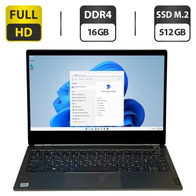 Ультрабук Б-класс Lenovo ThinkBook 13s-IWL / 13.3" (1920x1080) IPS / Intel Core i7-8565U (4 (8) ядра по 1.8 - 4.6 GHz) / 16 GB DDR4 / 512 GB SSD M.2 / Intel UHD Graphics / WebCam