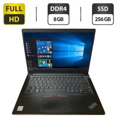 Ультрабук Б-клас Lenovo ThinkPad E14 Gen2 / 14" (1920x1080) IPS / Intel Core i3-10110U (2 (4) ядра по 2.1 - 4.1 GHz) / 8 GB DDR4 / 256 GB SSD / Intel UHD Graphics / WebCam