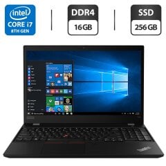 Ультрабук Б-класс Lenovo ThinkPad T590 / 15.6" (1920x1080) IPS / Intel Core i7-8550U (4 (8) ядра по 1.8 - 4.0 GHz) / 16 GB DDR4 / 256 GB SSD / Intel UHD Graphics 620 / WebCam