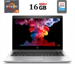 Ультрабук HP Elitebook 745 G5 / 14" (1920x1080) IPS / AMD Ryzen 5 2500U (4 (8) ядра по 2.0 - 3.6 GHz) / 16 GB DDR4 / 256 GB SSD / AMD Radeon Vega 8 Graphics / WebCam / USB 3.1 / HDMI