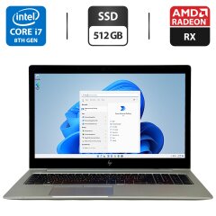 Ультрабук HP EliteBook 850 G5 / 15.6" (1920x1080) IPS / Intel Core i7-8550U (4 (8) ядра по 1.8 - 4.0 GHz) / 16 GB DDR4 / 512 GB SSD / AMD Radeon RX 540, 2 GB GDDR5, 128-bit / WebCam / LTE / Windows 11 Pro