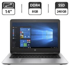 Ультрабук HP ProBook 440 G4 / 14" (1366x768) TN / Intel Core i5-7200U (2 (4) ядра по 2.5 - 3.1 GHz) / 8 GB DDR4 / 240 GB SSD / Intel HD Graphics 620 / WebCam