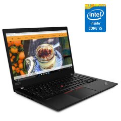 Ультрабук Lenovo ThinkPad T14 Gen 1 / 14" (1920x1080) IPS Touch / Intel Core i5-10210U (4 (8) ядра по 1.6 - 4.2 GHz) / 16 GB DDR4 / 480 GB SSD / Intel UHD Graphics / WebCam