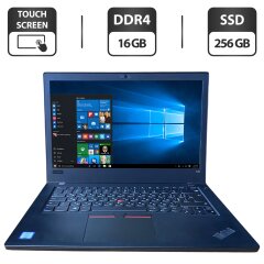 Ультрабук Lenovo ThinkPad T480 / 14" (1920x1080) TN Touch / Intel Core i5-8350U (4 (8) ядра по 1.7 - 3.6 GHz) / 16 GB DDR4 / 256 GB SSD / Intel UHD Graphics 620 / WebCam