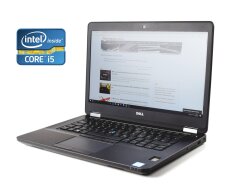 Ультрабук Dell Latitude E5470 / 14" (1920x1080) TN / Intel Core i5-6300HQ (4 ядра по 2.3 - 3.2 GHz) / 8 GB DDR4 / 256 GB SSD / Intel HD Graphics 530 / WebCam 