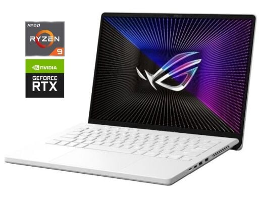 Игровой ультрабук Asus ROG Zephyrus G14 GA402XV / 14" (2560x1600) IPS / AMD Ryzen 9 7940HS (8 (16) ядер по 4.0 - 5.2 GHz) / 16 GB DDR5 / 512 GB SSD / nVidia GeForce RTX 4060, 8 GB GDDR6, 128-bit / WebCam
