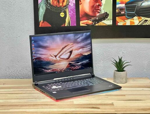 Ігровий ноутбук Asus ROG Strix G17 G712L / 17.3" (1920x1080) IPS / Intel Core i7-10750H (6 (12) ядер по 2.6 - 5.0 GHz) / 16 GB DDR4 / 1000 GB SSD / nVidia GeForce RTX 2070, 8 GB GDDR6, 256-bit / Win 11 Home