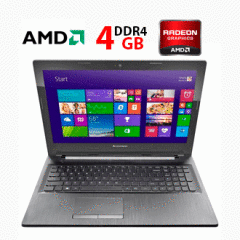 Ноутбук Б-клас Lenovo Ideapad G50-45 / 15.6" (1366x768) TN / AMD E1-6010 (2 ядра по 1.35 GHz) / 4 GB DDR3 / 120 GB SSD / AMD Radeon R2 Graphics