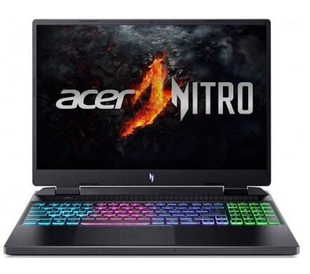 Ігровий ноутбук Acer Nitro 16 AN16-42-R6U0 / 16" (1920x1200) IPS / AMD Ryzen 7 8845HS (8 (16) ядер по 3.8 - 5.1 GHz) / 16 GB DDR5 / 480 GB SSD / nVidia GeForce RTX 4060, 8 GB GDDR6, 128-bit / WebCam