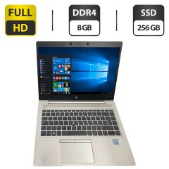 Ультрабук Б-класс HP EliteBook 840 G5 / 14" (1920x1080) IPS / Intel Core i5-8250U (4 (8) ядра по 1.6 - 3.4 GHz) / 8 GB DDR4 / 256 GB SSD / Intel UHD Graphics 620 / WebCam