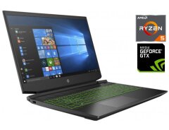 Игровой ноутбук HP Pavilion Gaming 15-ec0013dx / 15.6" (1920x1080) TN / AMD Ryzen 5 3550H (4 (8) ядер по 2.1 - 3.7 GHz) / 8 GB DDR4 / 256 GB SSD / nVidia GeForce GTX 1050, 3 GB GDDR5, 96-bit / WebCam / Win 11 Home