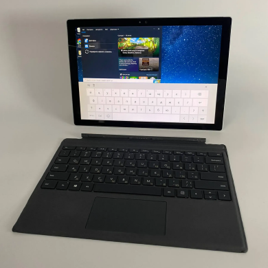 Нетбук-трансформер Microsoft Surface Pro 4 / 12.3" (2736x1824) IPS Touch / Intel Core i5-6300U (2 (4) ядра по 2.4 - 3.0 GHz) / 8 GB DDR3 / 256 GB SSD / Intel HD Graphics 520 / WebCam