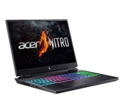 Ігровий ноутбук Acer Nitro 16 AN16-42-R6U0 / 16" (1920x1200) IPS / AMD Ryzen 7 8845HS (8 (16) ядер по 3.8 - 5.1 GHz) / 16 GB DDR5 / 480 GB SSD / nVidia GeForce RTX 4060, 8 GB GDDR6, 128-bit / WebCam