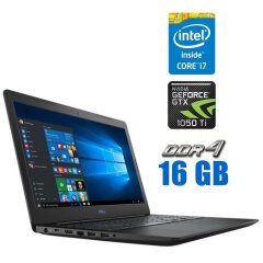 Ігровий ноутбук Dell G3 3579 / 15.6" (1920x1080) IPS / Intel Core i7-8750H (6 (12) ядра по 2.2 - 4.1 GHz) / 16 GB DDR4 / 240 GB SSD + 1000 GB HDD / nVidia GeForce GTX 1050 Ti, 4 GB GDDR5, 128-bit / WebCam
