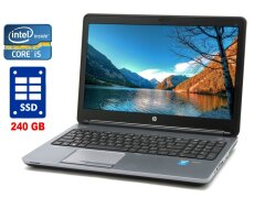 Ноутбук Б-клас HP ProBook 650 G1 / 15.6" (1920x1080) TN / Intel Core i5-4310M (2 (4) ядра по 2.7 - 3.4 GHz) / 8 GB DDR3 / 240 GB SSD / Intel HD Graphics 4600 /DVD-ROM / WebCam / Win 10 Pro
