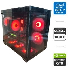 Игровой ПК AeroCool Dryft ARGB Tower / Intel Core i7-8700 (6 (12) ядер по 3.2 - 4.6 GHz) / 16 GB DDR4 / 1000 GB SSD M.2 / nVidia GeForce GTX Titan X, 12 GB GDDR5, 384-bit / 600W