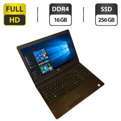 Ноутбук Dell Latitude 5590 / 15.6" (1920x1080) IPS / Intel Core i7-8550U (4 (8) ядра по 1.8 - 4.0 GHz) / 16 GB DDR4 / 256 GB SSD / Intel UHD Graphics 620 / WebCam