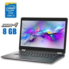 Ультрабук Dell Latitude E7470 / 14" (2560x1440) IPS Touch / Intel Core i5-6300U (2 (4) ядра по 2.4 - 3.0 GHz) / 8 GB DDR4 / 480 GB SSD / Intel HD Graphics 520 / WebCam