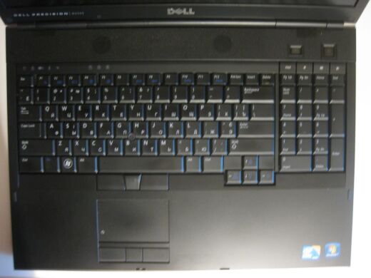Ноутбук рабочая станция Dell Precision M6500 / 17.1" (1440x900) LED / Intel Core i5-520M (2 (4) ядра по 2.40 - 2.93 GHz) / 8 GB DDR3 / 128 GB SSD + 320 GB HDD / nVidia Quadro FX 2800M, 1 GB GDDR3, 256-bit / USB 3.0 / DVD / Подсветка клавиатуры