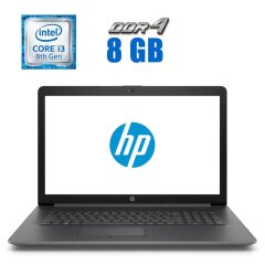 Ноутбук Б-класс HP 17-BY0061CL / 17.3" (1600x900) TN / Intel Core i3-8130U (2 (4) ядра по 2.2 - 3.4 GHz) / 8 GB DDR4 / 512 GB SSD M.2 / Intel UHD Graphics 620 / WebCam / Win 10 Home