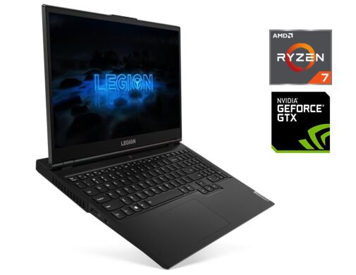 Игровой ноутбук Б-класс Lenovo Legion 5-15ARH05 / 15.6" (1920x1080) IPS / AMD Ryzen 7 4800H (8 (16) ядер по 2.9 - 4.2 GHz) / 8 GB DDR4 / 250 GB SSD + 1000 GB HDD / nVidia GeForce GTX 1650, 4 GB GDDR5 128-bit / WebCam / Win 10 Home