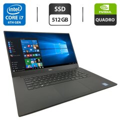 Мобильная рабочая станция Dell Precision 5520 / 15.6" (1920x1080) IPS / Intel Core i7-6820HQ (4 (8) ядра по 2.7 - 3.6 GHz) / 16 GB DDR4 / 512 GB SSD / nVidia Quadro M1200, 4 GB GDDR5, 128-bit / WebCam
