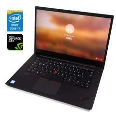 Игровой ультрабук Lenovo ThinkPad X1 Extreme / 15.6" (3840x2160) IPS / Intel Core i7-8850H (6 (12) ядер по 2.6 - 4.3 GHz) / 16 GB DDR4 / 512 GB SSD NVMe / nVidia GeForce GTX 1050 Ti Max-Q, 4 GB GDDR5, 128-bit / WebCam