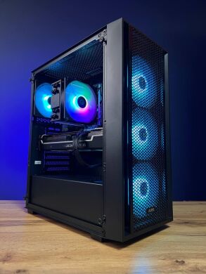Сборка под заказ: игровой ПК Gamdias Aura GC10M ARGB Black Tower / AMD Ryzen 7 5700X (8 (16) ядер по 3.4 - 4.6 GHz) / 32 GB DDR4 / 1000 GB SSD M.2 / AMD Radeon RX 6700 XT, 12 GB GDDR6, 192-bit / 650W