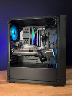 Сборка под заказ: игровой ПК Gamdias Aura GC10M ARGB Black Tower / AMD Ryzen 7 5700X (8 (16) ядер по 3.4 - 4.6 GHz) / 32 GB DDR4 / 1000 GB SSD M.2 / AMD Radeon RX 6700 XT, 12 GB GDDR6, 192-bit / 650W