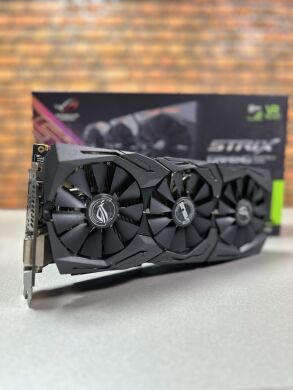 Дискретна відеокарта Asus ROG Strix GeForce GTX 1070 Ti Gaming Advanced, 8 GB GDDR5, 256-bit / 1x DVI, 2x HDMI, 2x DisplayPort / Коробка / (ROG-STRIX-GTX1070TI-A8G-GAMING)