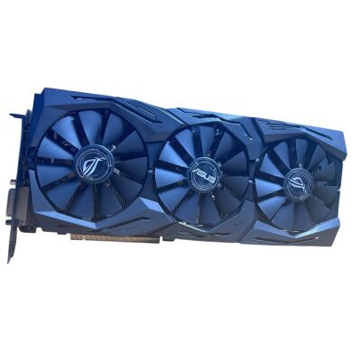 Дискретна відеокарта Asus ROG Strix GeForce GTX 1070 Ti Gaming Advanced, 8 GB GDDR5, 256-bit / 1x DVI, 2x HDMI, 2x DisplayPort / Коробка / (ROG-STRIX-GTX1070TI-A8G-GAMING)