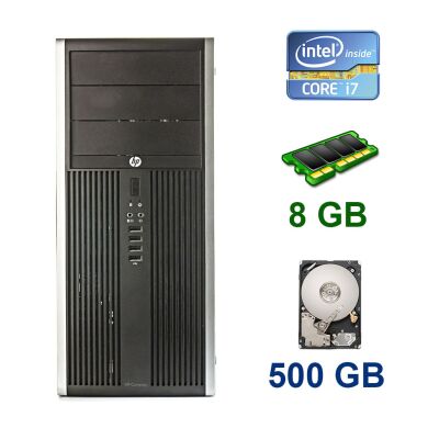 HP Compaq Elite 8300 Tower / Intel Core i7-3770 (4 (8) ядра по 3.4 - 3.9 GHz) / 8 GB DDR3 / 500 GB HDD