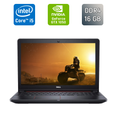 Ігровий ноутбук Б-клас Dell Inspirion 15-5577 / 15.6" (1920x1080) IPS / Intel Core i5-7300HQ (4 ядра по 2.5 - 3.5 GHz) / 16 GB DDR4 / 256 GB SSD + 1000 GB HDD / nVidia GeForce GTX 1050, 4 GB GDDR5, 128-bit / WebCam / Windows 10